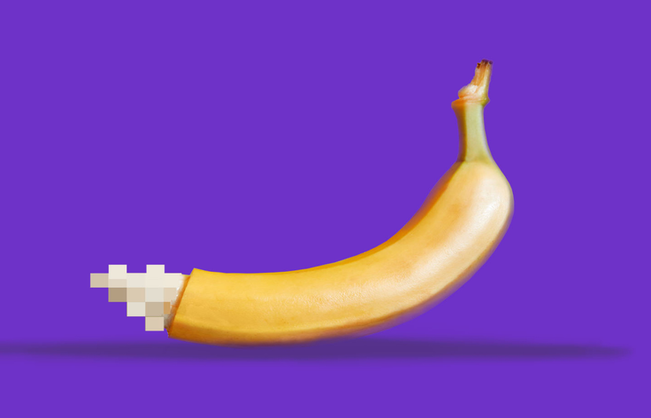 Illustration einer Banane, als grafisches Element für den Übernachtungstyp Shortstay
